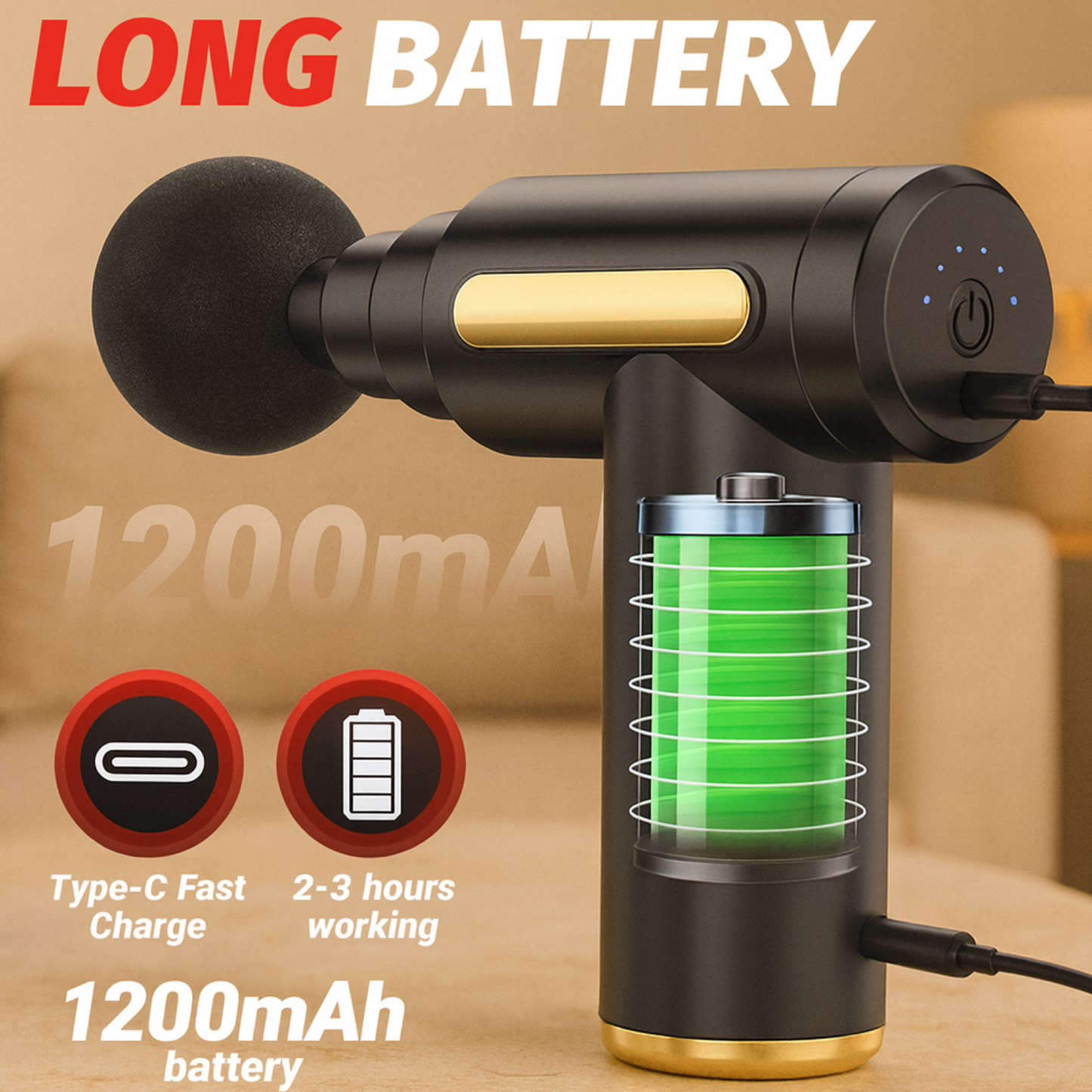 SelvEssence™ Portable Fascial Massage Gun