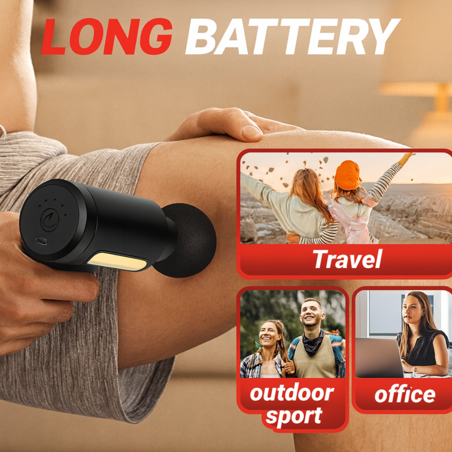 SelvEssence™ Portable Fascial Massage Gun