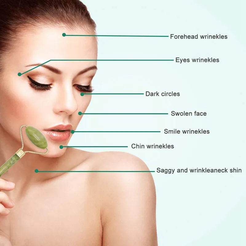 SelvEssence™ Crystal Roller Jade Massager