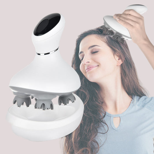 CleanFit Glow™ Rechargeable Waterproof Head Massager