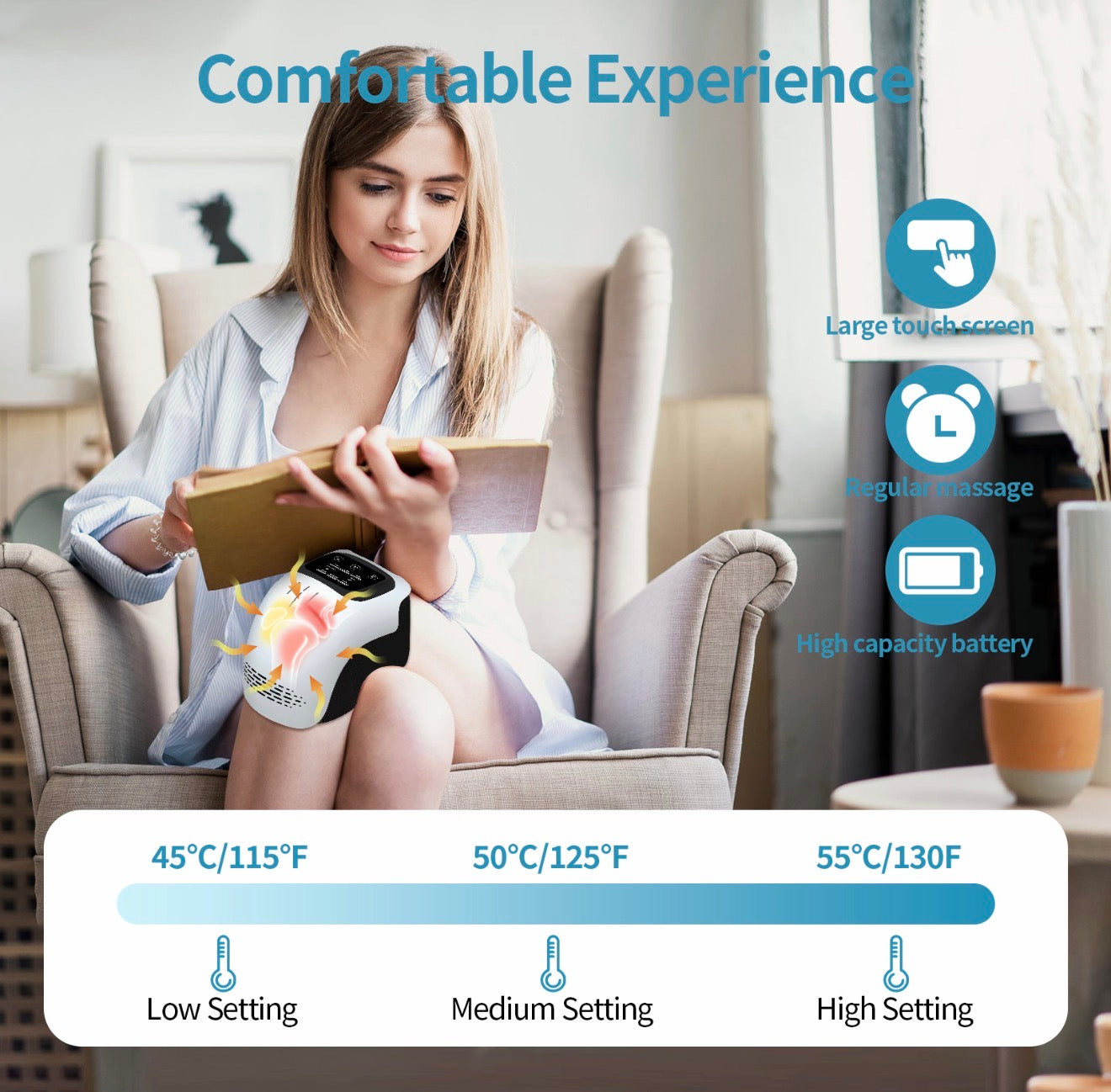 Cordless Heated Knee Massager